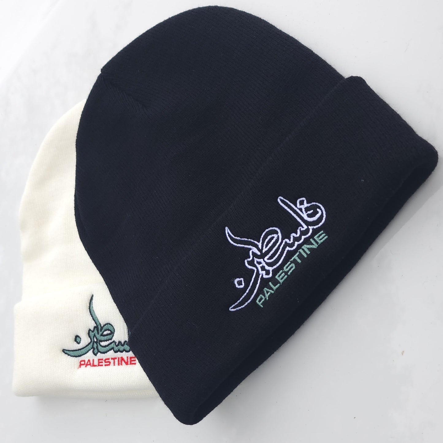 Palestine Knit Beanie in Black