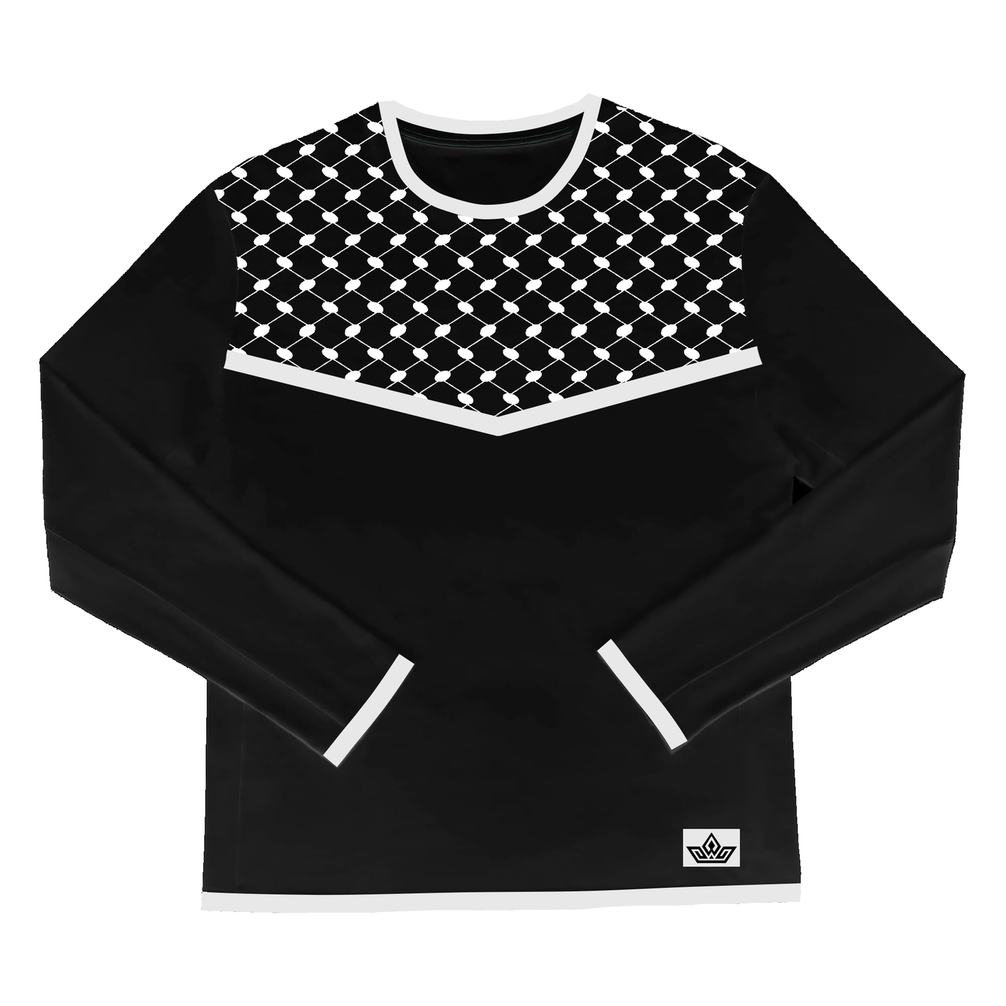 Long Sleeve Black Kufiya Shirt